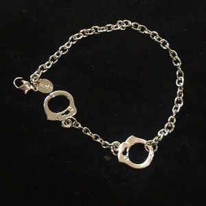 Unique Silver Handcuff Bracelet